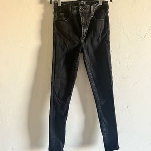 Abercrombie and Fitch 10” high rise skinny jeans